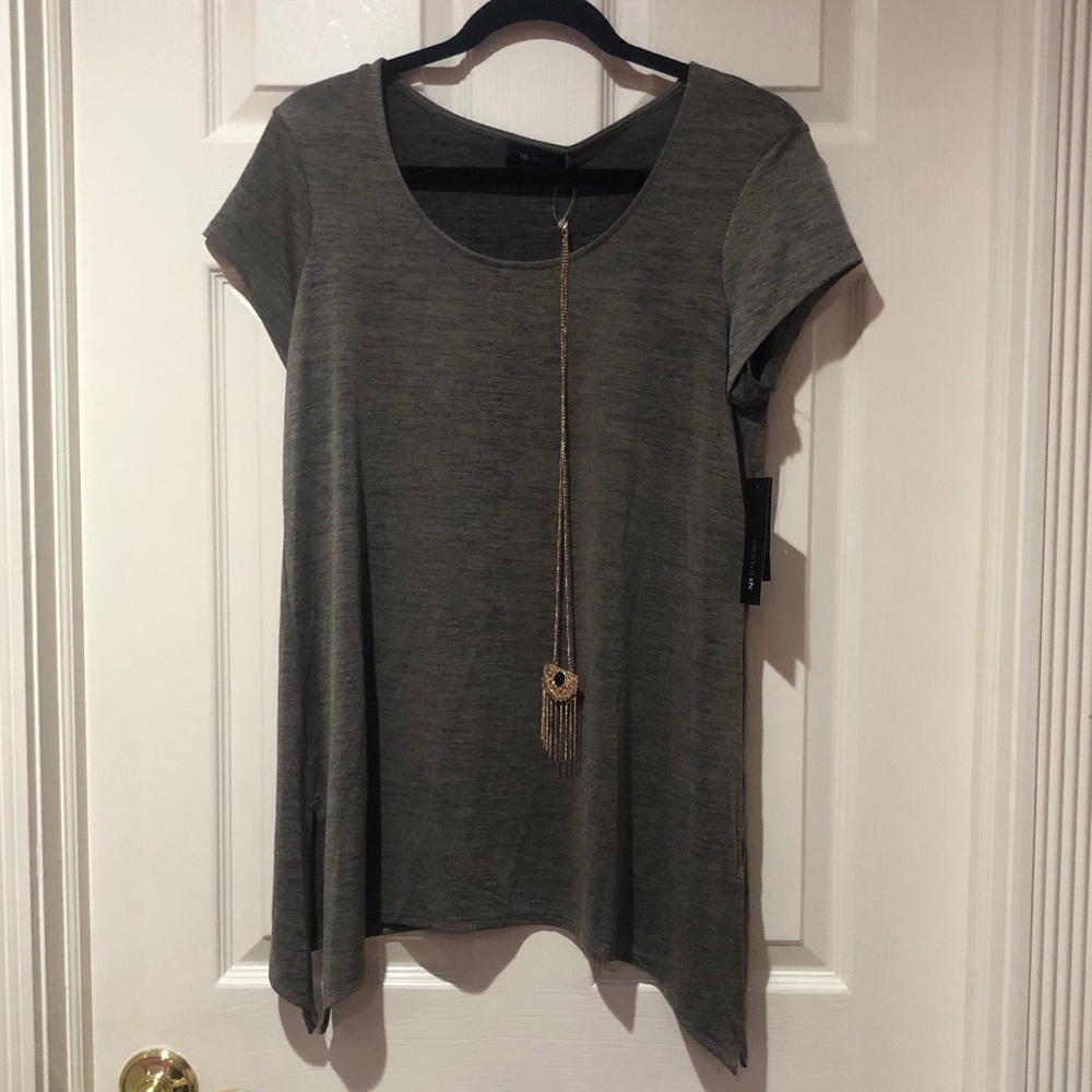 Never worn top with necklace